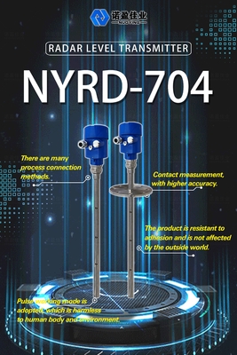Bom preço. NYRD-704 Transmissor de nível de radar de ondas para líquido de baixa constante dielética 6M on-line
