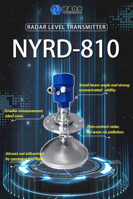 Good price 26GHz NYRD-810 Radar de ondas de alta frequência de medidores Sensor de nível sólido Radar guiado Transmissor de nível de ácido on-line