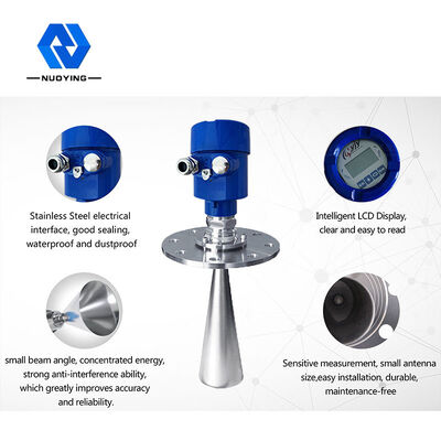 Bom preço. Medidor de nível de radar de 26 GHz para tanques de armazenamento de líquidos de tipo sanitário e recipientes altamente corrosivos on-line
