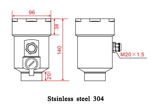 Vendas quentes 80GHz Radar Sensor de nível de material Sensor de alto nível para silo de grãos 3