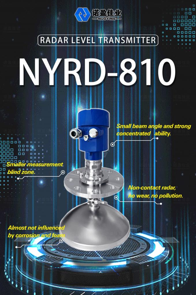 Vendas quentes 80GHz Radar Sensor de nível de material Sensor de alto nível para silo de grãos 5