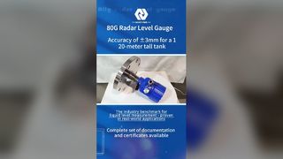 Medição de alta precisão do medidor de nível de radar 80GHz