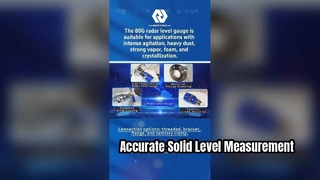 Medição de material sólido do transmissor de nível de radar