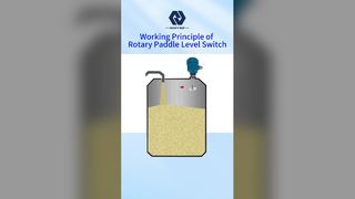 Detecção confiável de material com interruptor de nível de pá rotativa